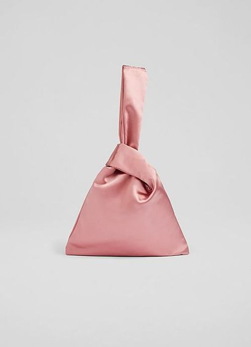 Taylor Pink Satin Handbag,...