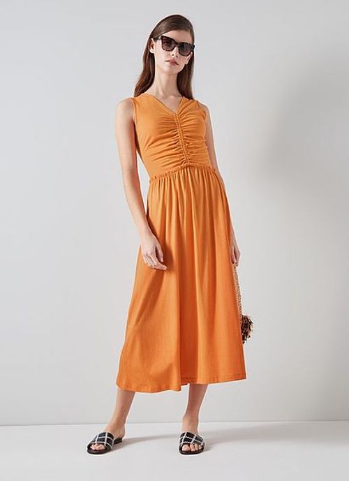 Claud Orange Dress with...