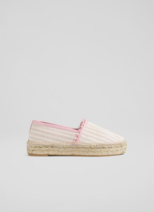 Tiana Pink Canvas Flatform...