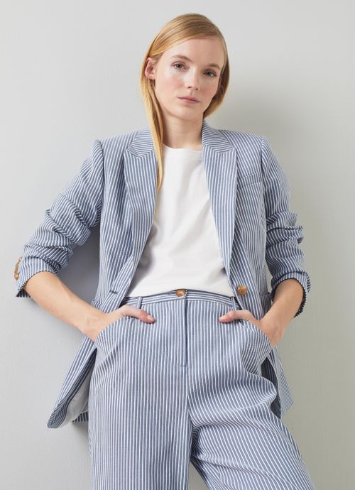 LK Bennett Avery Italian Linen-Cotton Jacket (Jackets,Blazers)