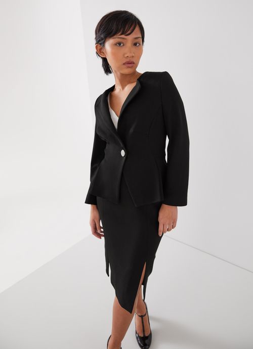 Sky Petite Black Crepe Jacket...