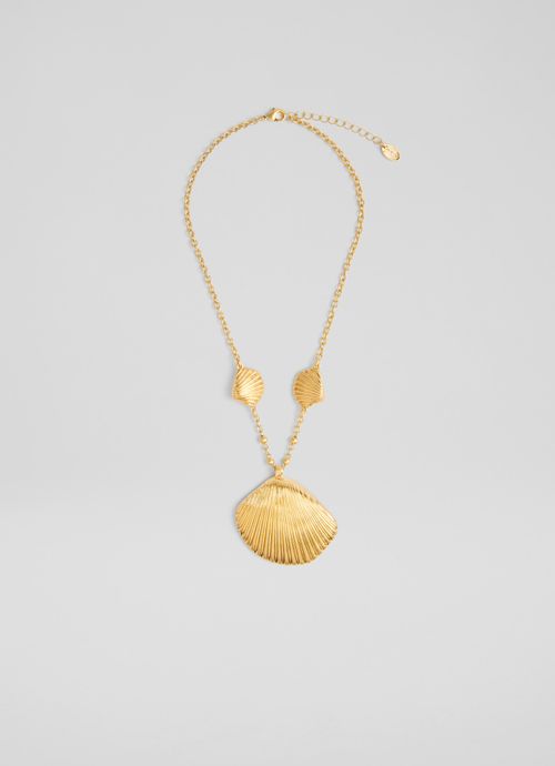 Coral Gold-Tone Shell...