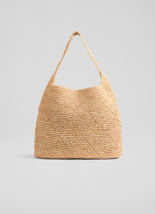 Amiri Natural Slouchy Raffia...