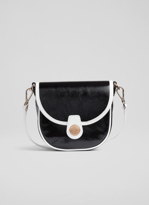 Dee Black Saddle Crossbody...