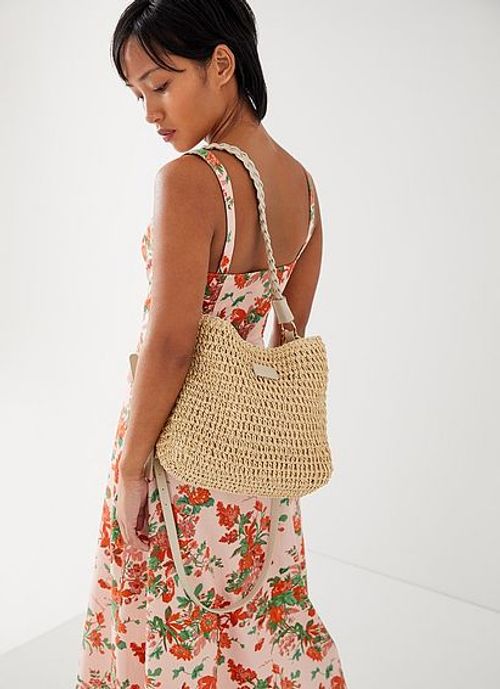 Issie Natural Raffia Shoulder...