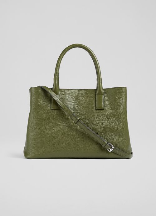 Lilita Green Grainy Leather...