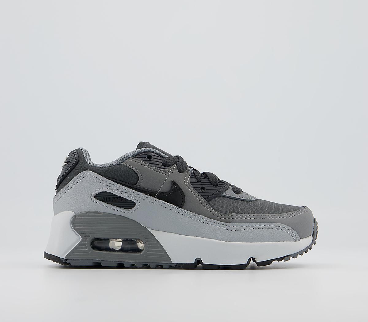 air max 90 trainers anthracite white black