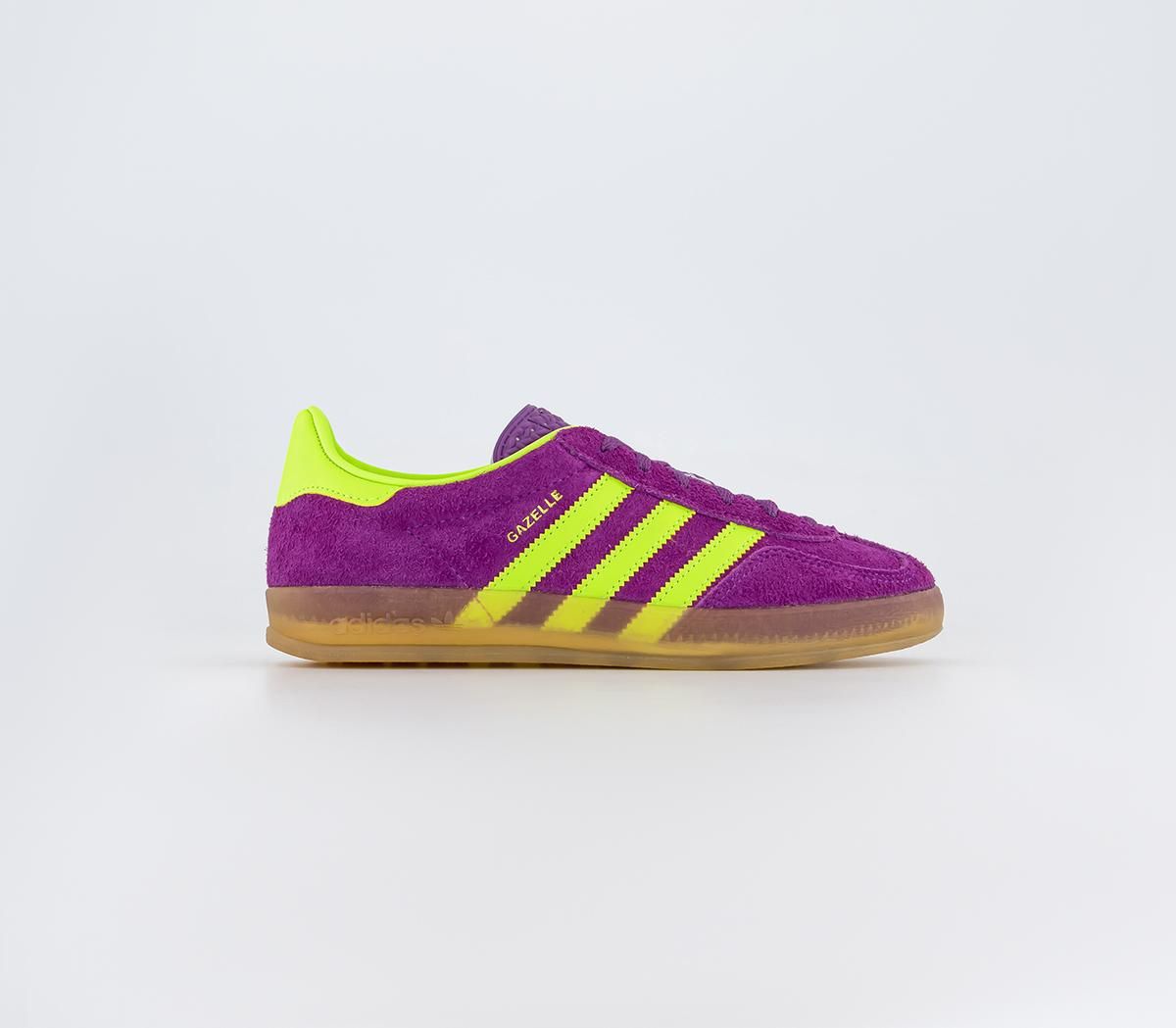 Adidas gazelle top purple suede