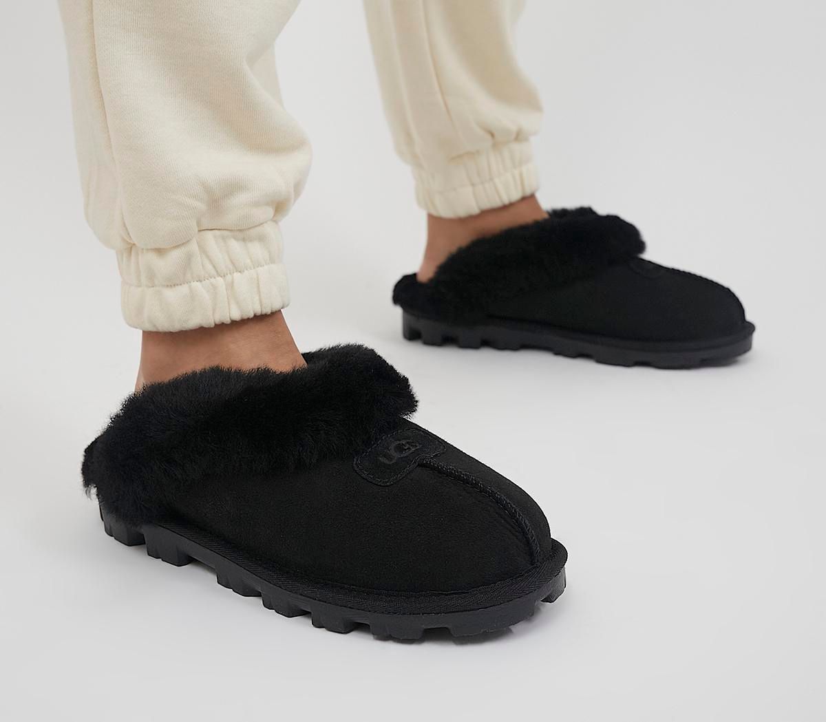 black ugg coquette slippers