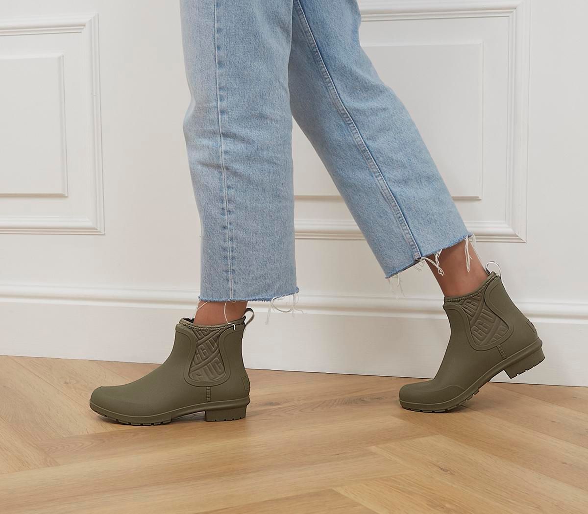 UGG Chevonne Welly Chelsea Boots Olive | Compare | Trinity Leeds