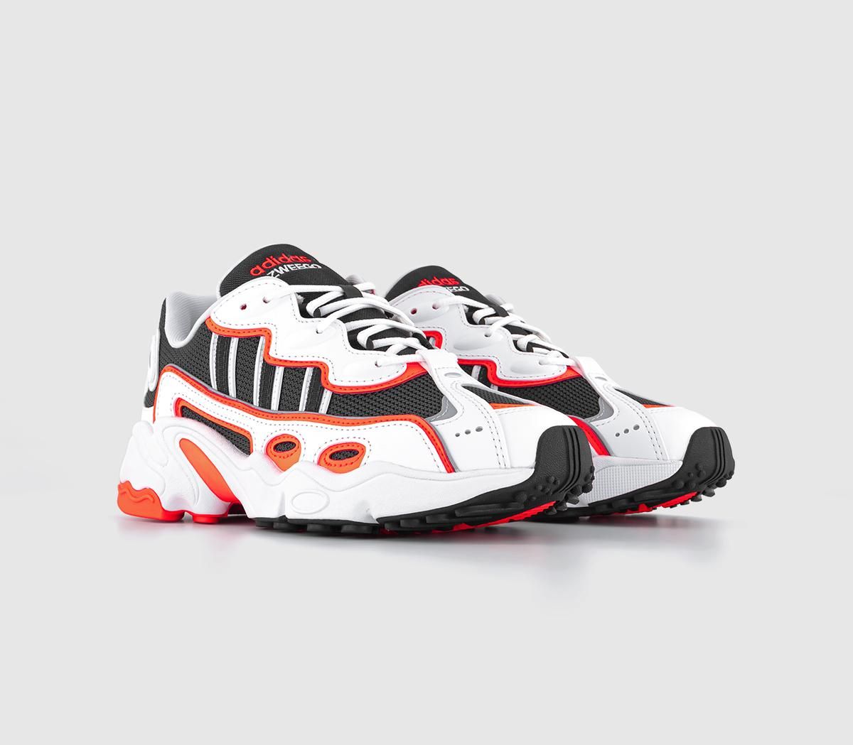 Adidas Womens Ozweego Og Trainers Solar Orange Carbon White 5