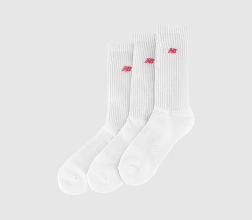 New Balance Socks Logo White,...