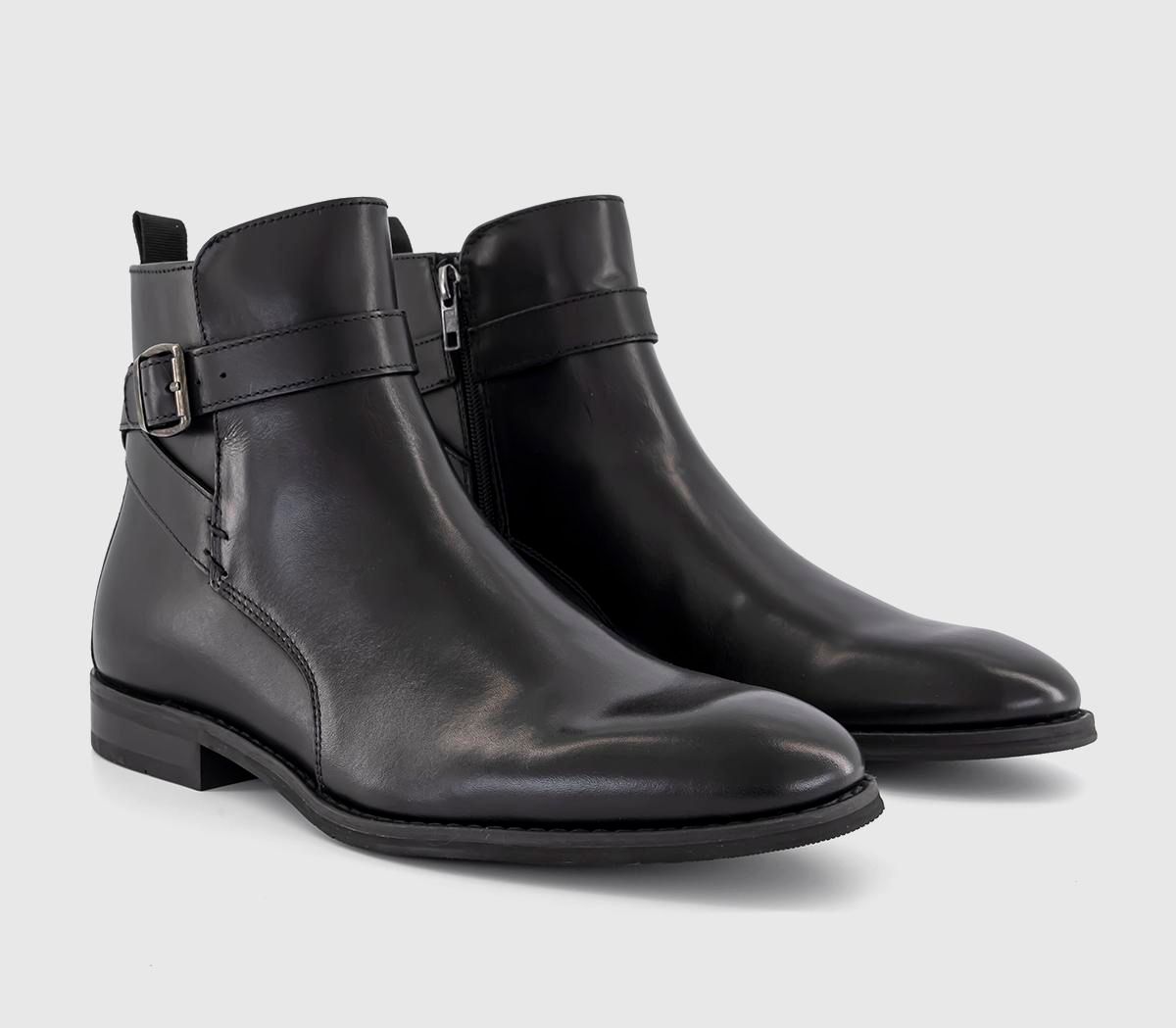 Office mens store black boots