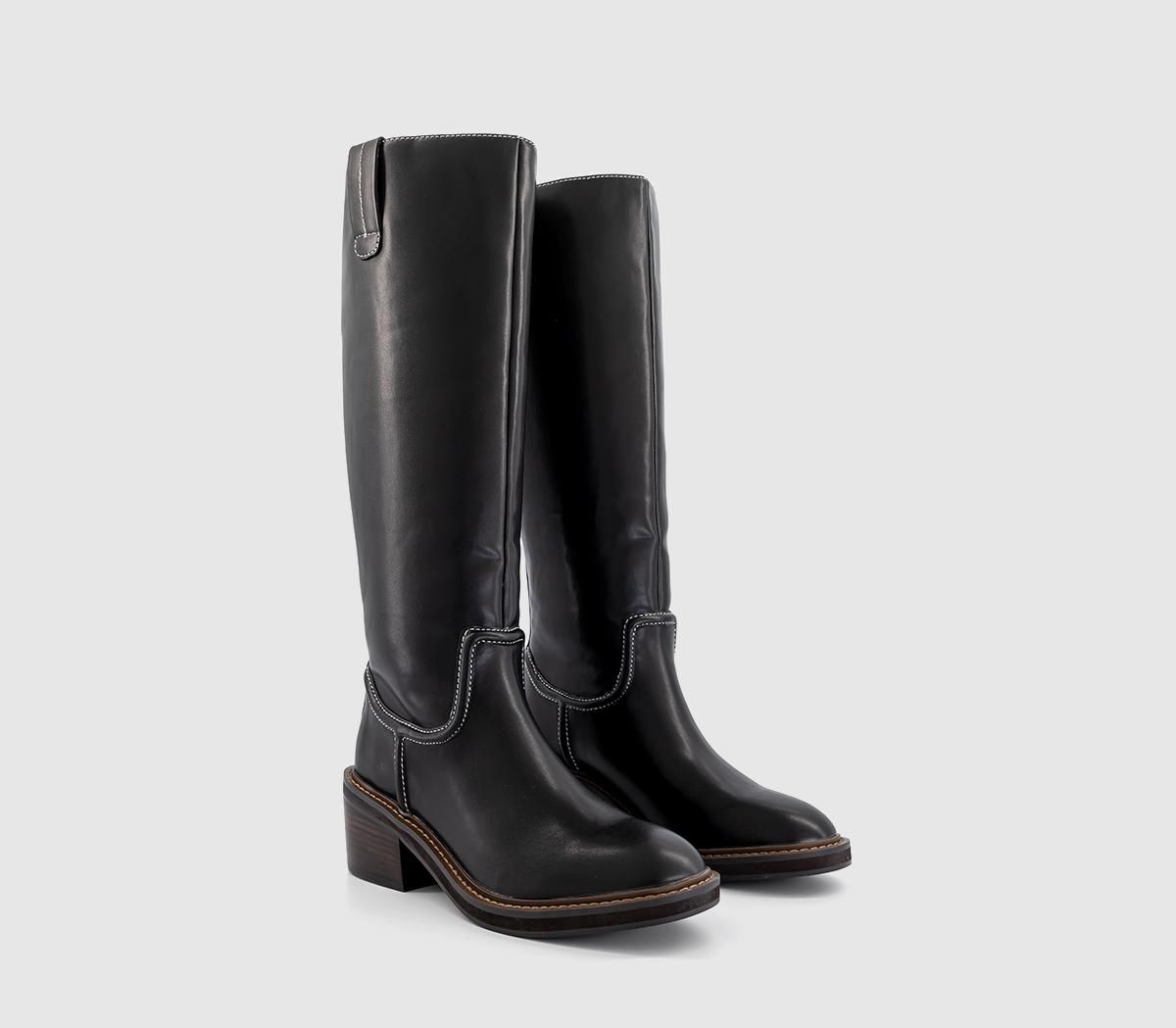 Office ladies knee high hotsell boots