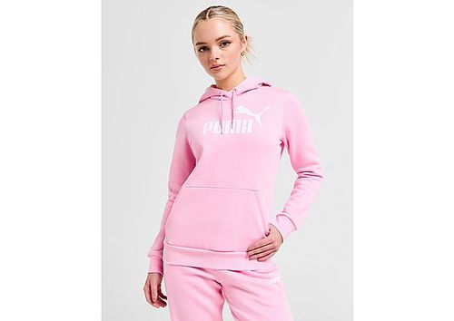 Puma Large Logo Hoodie - Pink - Womens