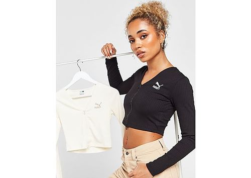 Puma Rib Long Sleeve Crop Top...