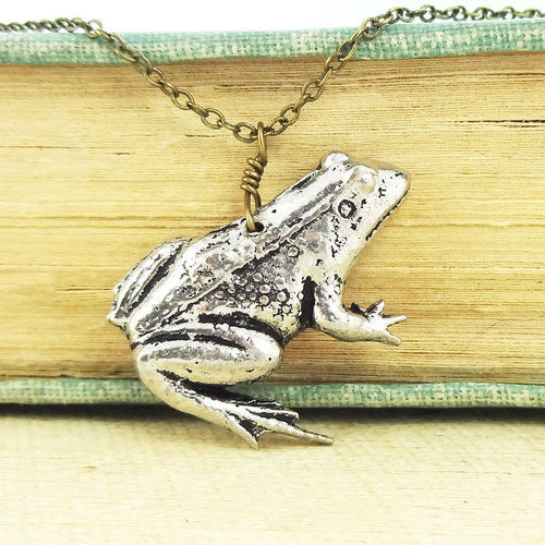 Wild Frog Necklace Pendant...