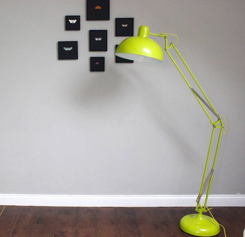 Lime Angled Floor Lamp