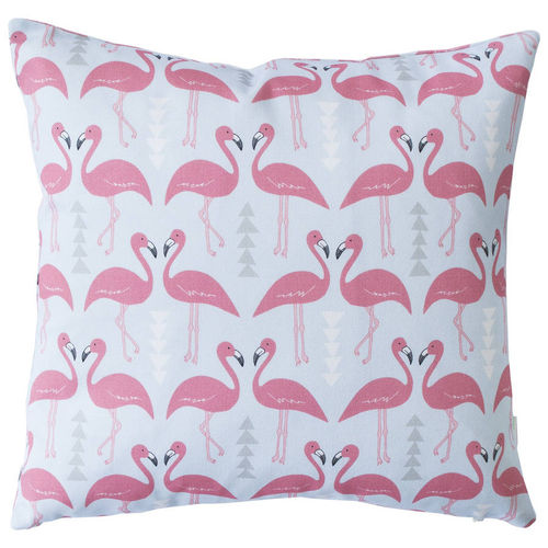 A Flamingo Flourish Cushion,...