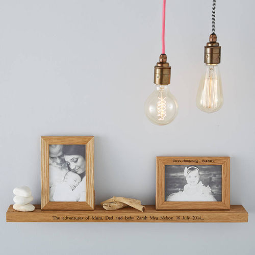 60cm Oak Wood Solid Floating Shelf | £88.95 | Mirror Online