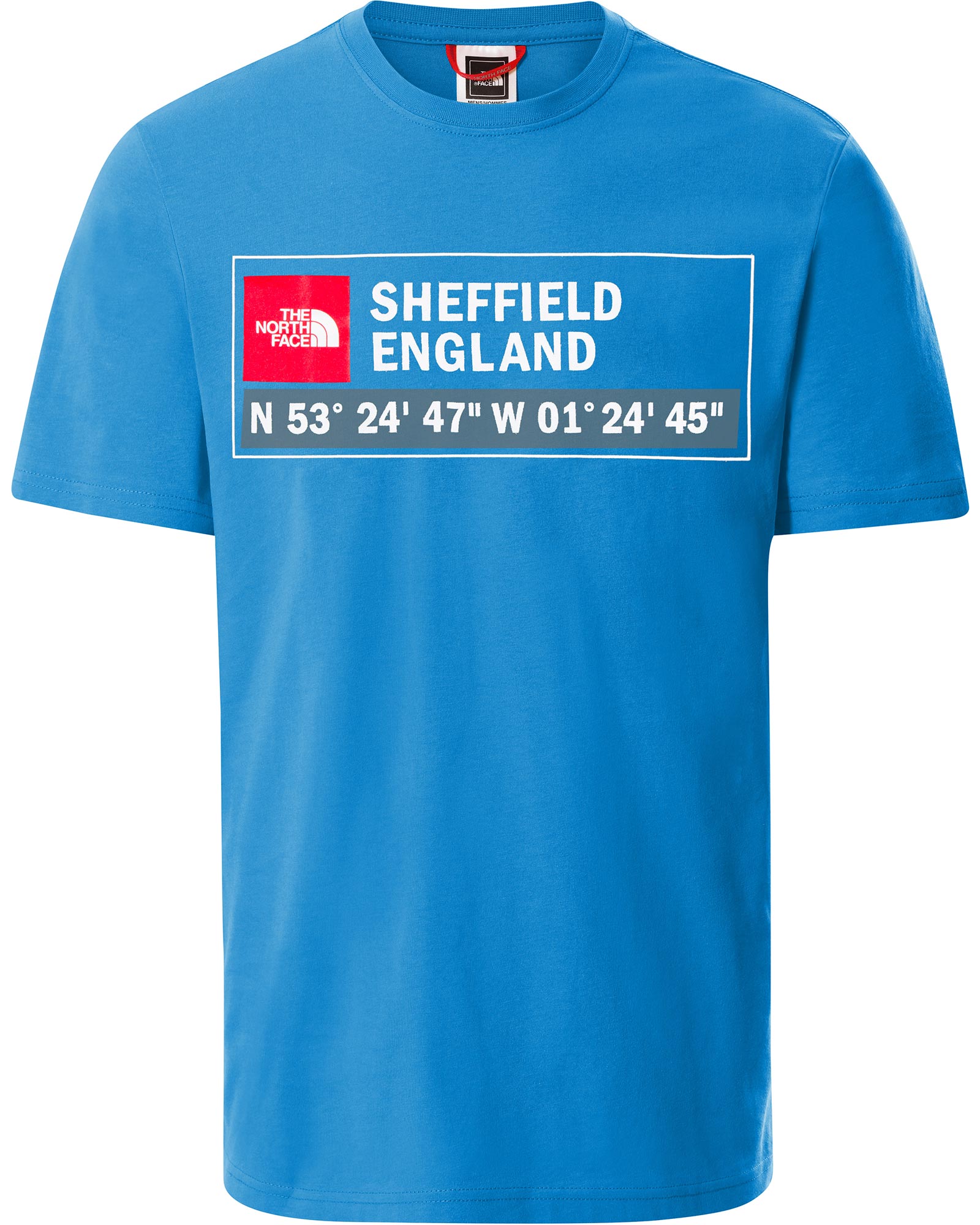 The North Face Sheffield GPS Logo Men s T Shirt TNF Blue XS