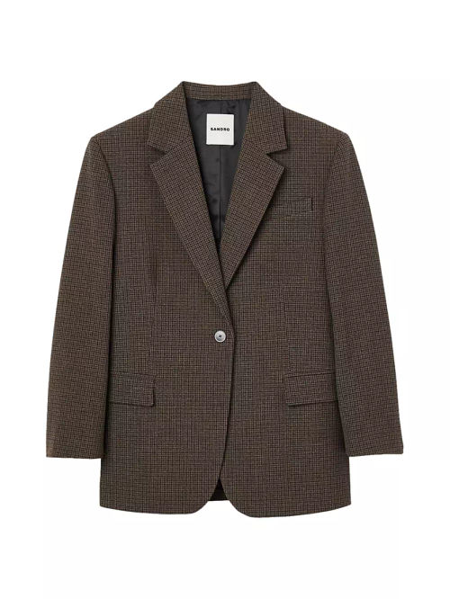 Suit Jacket with Small Checks