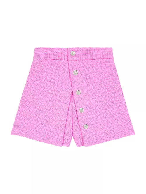 Panelled Tweed Shorts