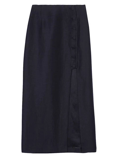 Slit Midi Skirt