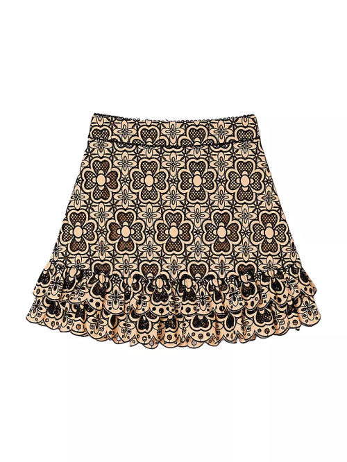 Broderie Anglaise Short Skirt