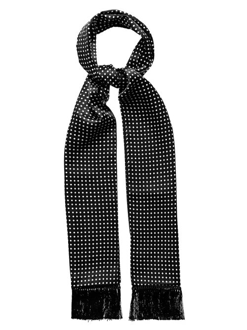 Polka Dot Silk Scarf