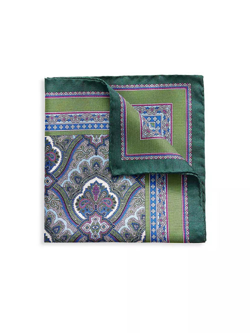 Paisley Silk Pocket Square