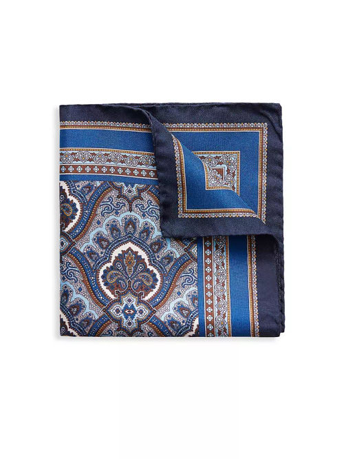 Paisley Silk Pocket Square