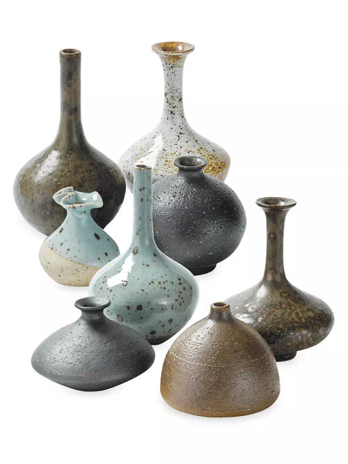 8-Piece Porcelain Bud Vase Set