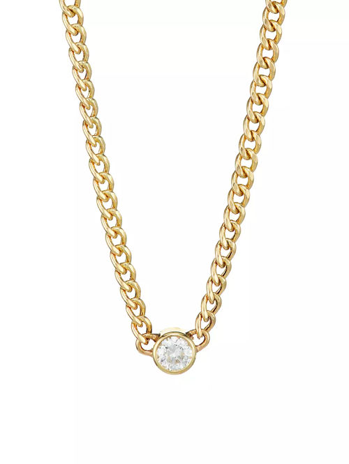 14K Yellow Gold & Diamond...