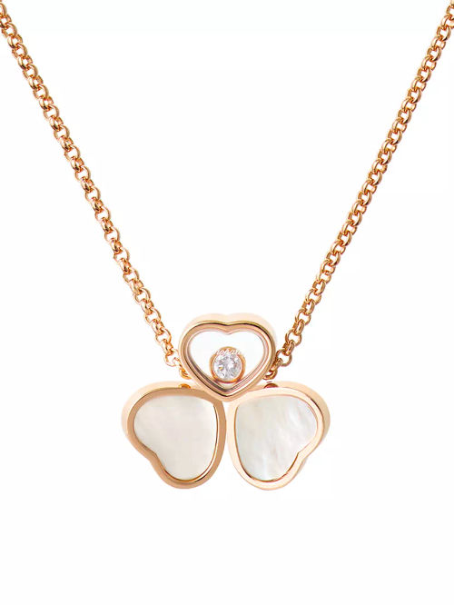 Happy Hearts 18K Rose Gold,...