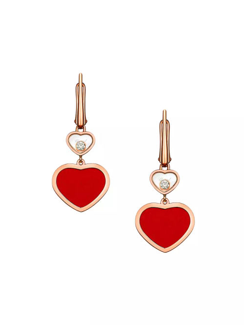 Happy Hearts 18K Rose Gold,...