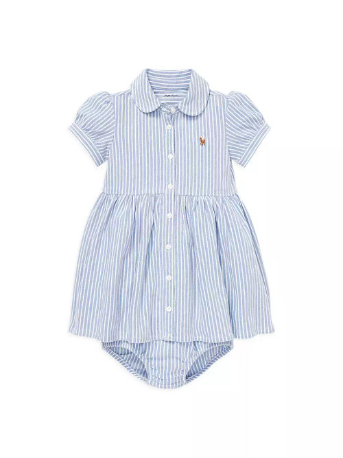 Baby Girl's 2-Piece Oxford...