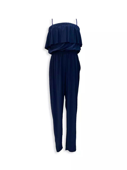 Girl's Tiered Tapered Jumpsuit