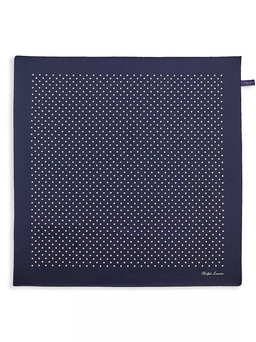 Polka Dot Silk Pocket Square