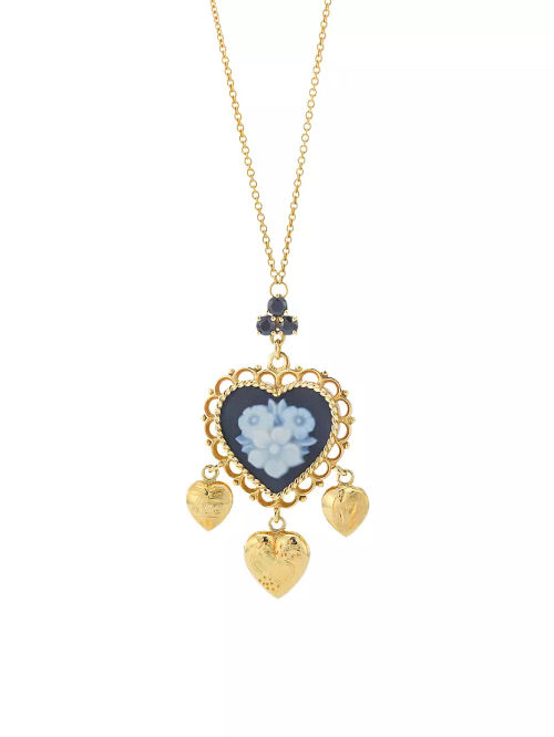 18K Yellow Gold Cameo Pendant...