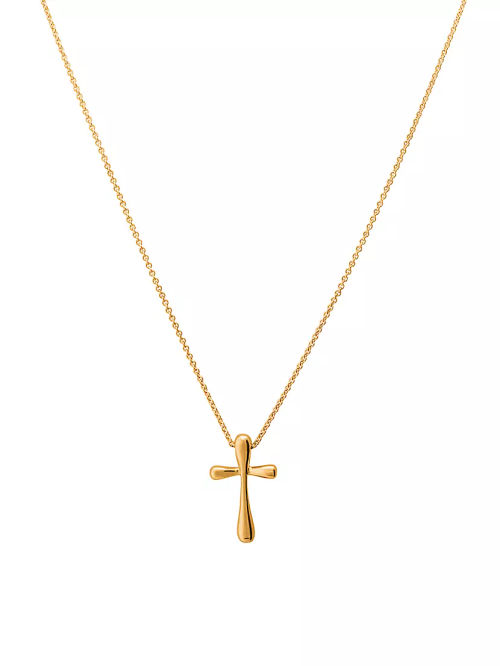 Drop Cross 18K Yellow Gold...