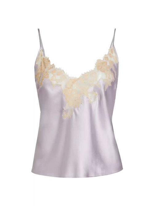 Orchid Lace Silk Camisole