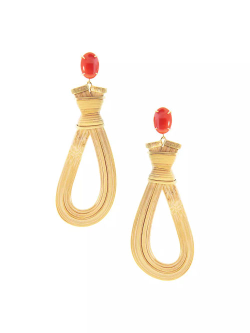 18K Yellow Gold, Coral &...