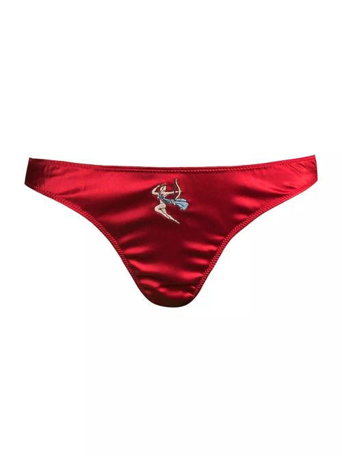 Zodiac Embroidery Thong