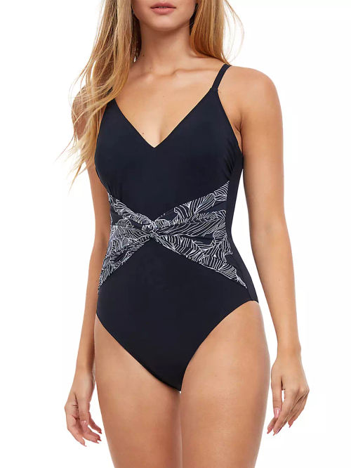 Knotted One-Piece Swimsuit