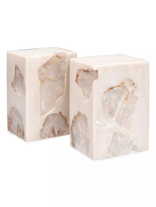 Slab Natural Crystal Bookends