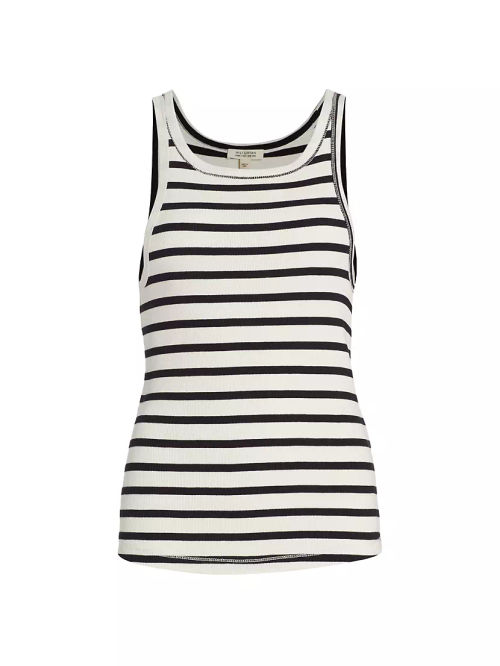 Jennifer Striped Ribbed Tank