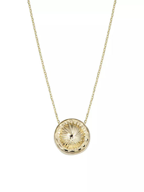 14K Yellow Gold Sunburst...