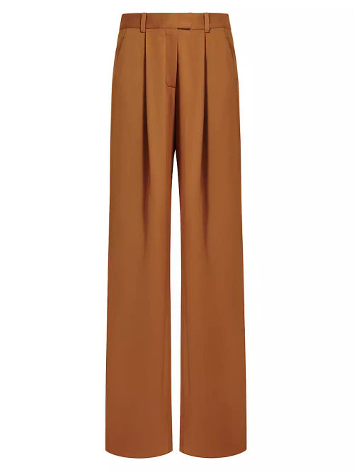 Wool Relaxed Wide-Leg Pants