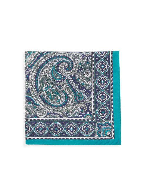 Silk Paisley Pocket Square